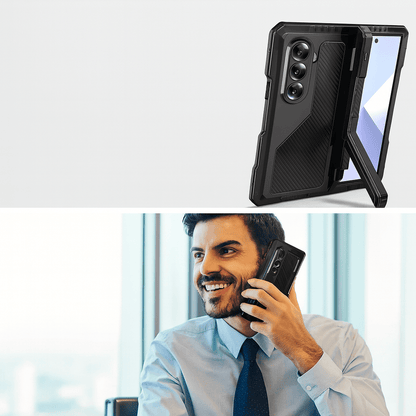 Samsung Galaxy Z Fold7 Case – Heavy-Duty Kickstand with Screen Protector | Raider Series