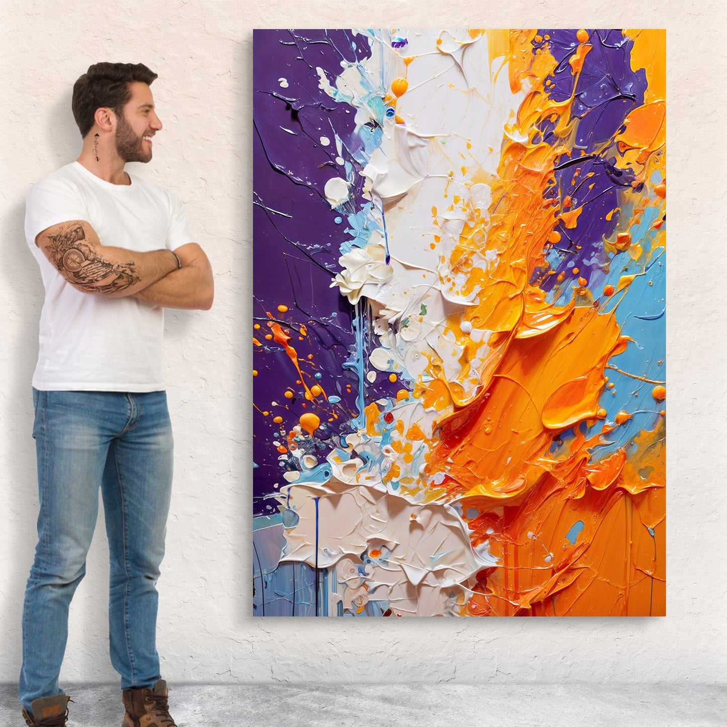 Canvas Print: Prism‑Edge Abstraction