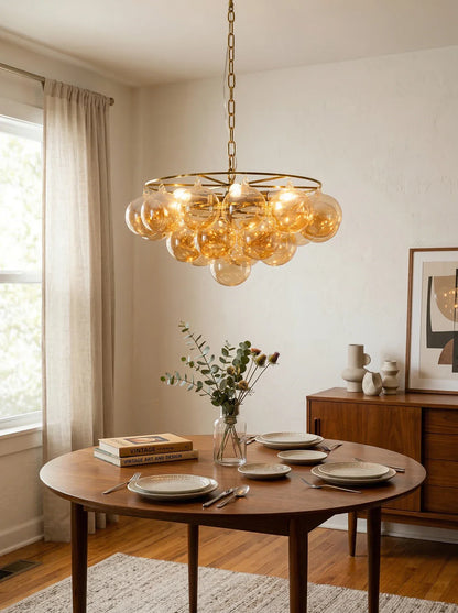 Modern Bubble Sphere Chandelier