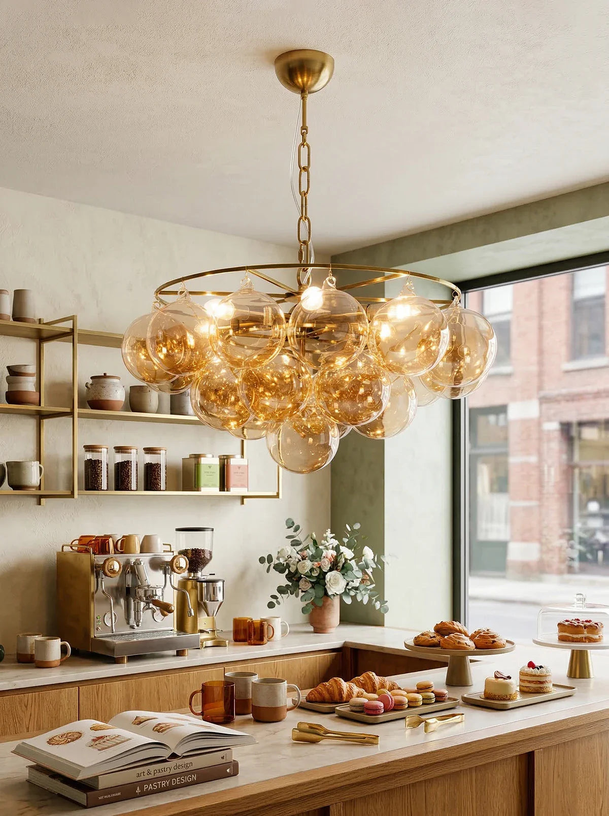 Modern Bubble Sphere Chandelier