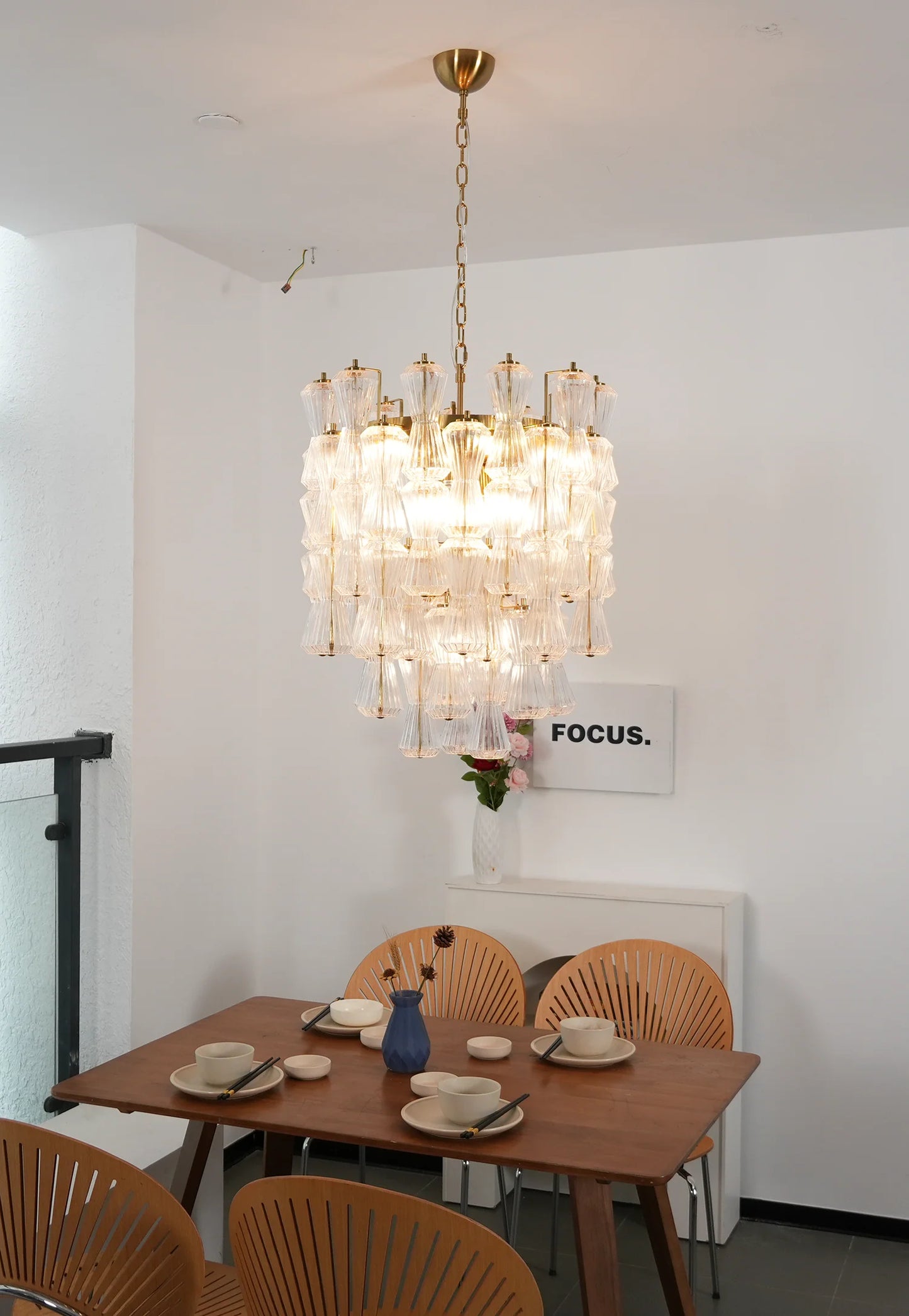 Clepsydra Murano Celestine Chandelier