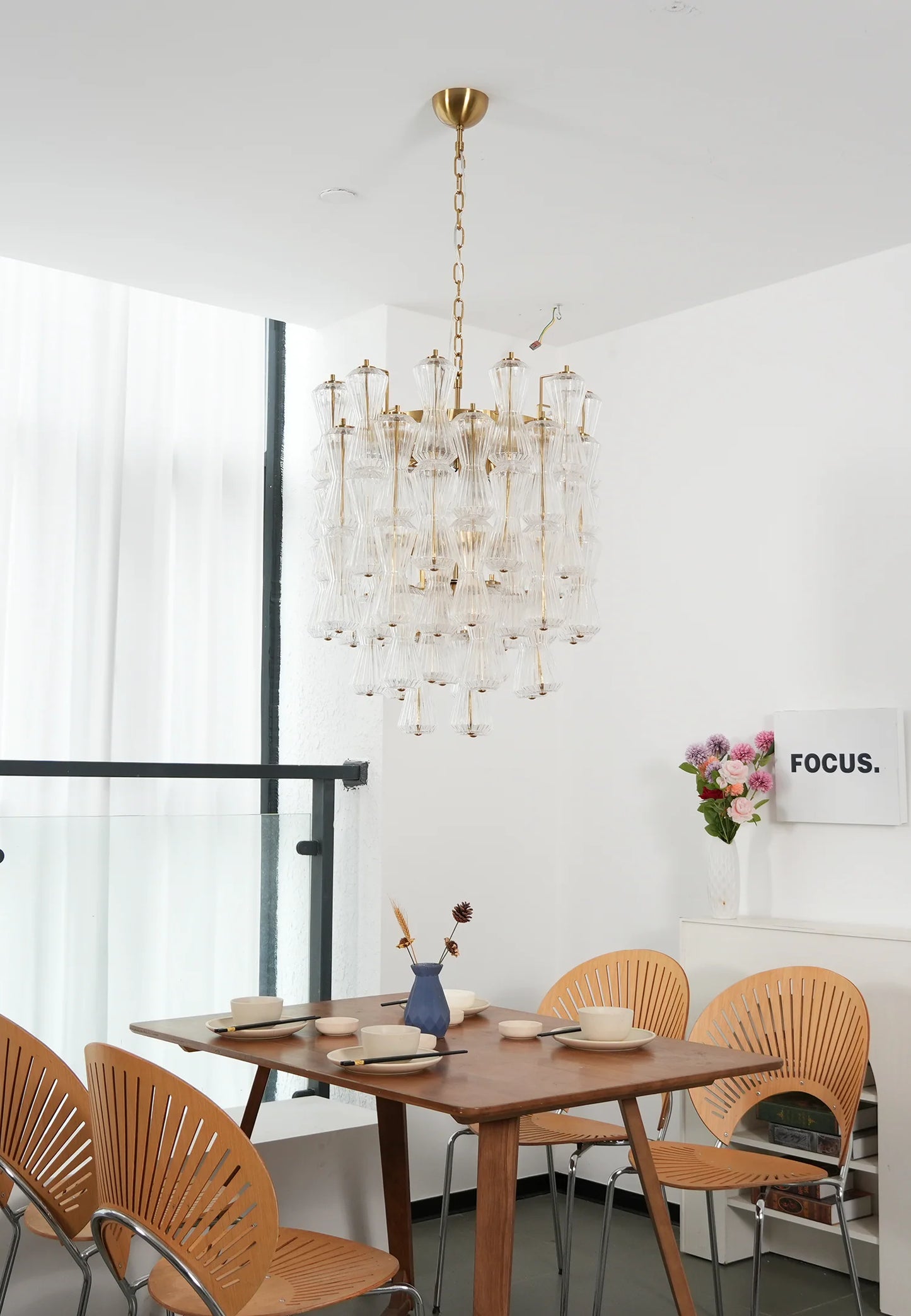 Clepsydra Murano Celestine Chandelier