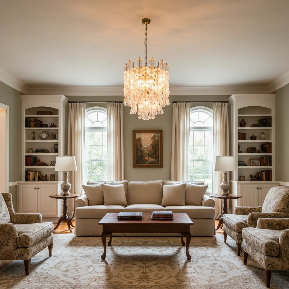 Clepsydra Murano Celestine Chandelier