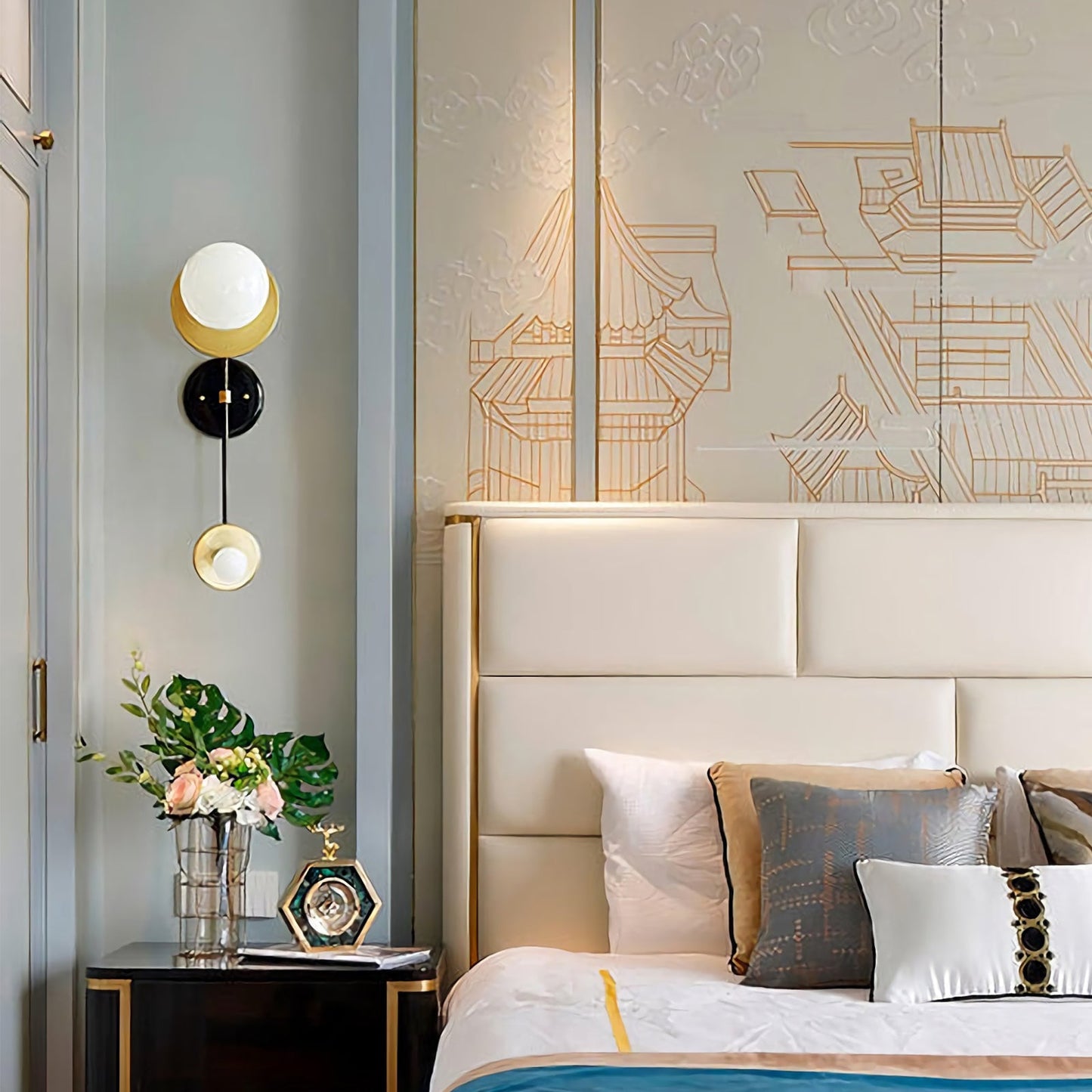 Modern Geometric Composition Sconce