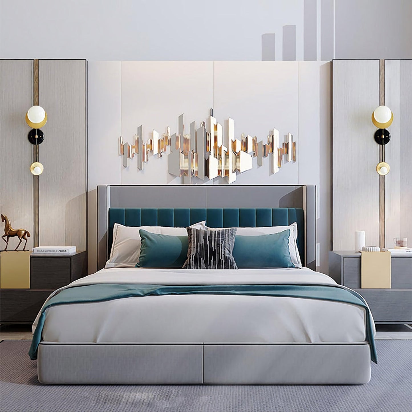Modern Geometric Composition Sconce