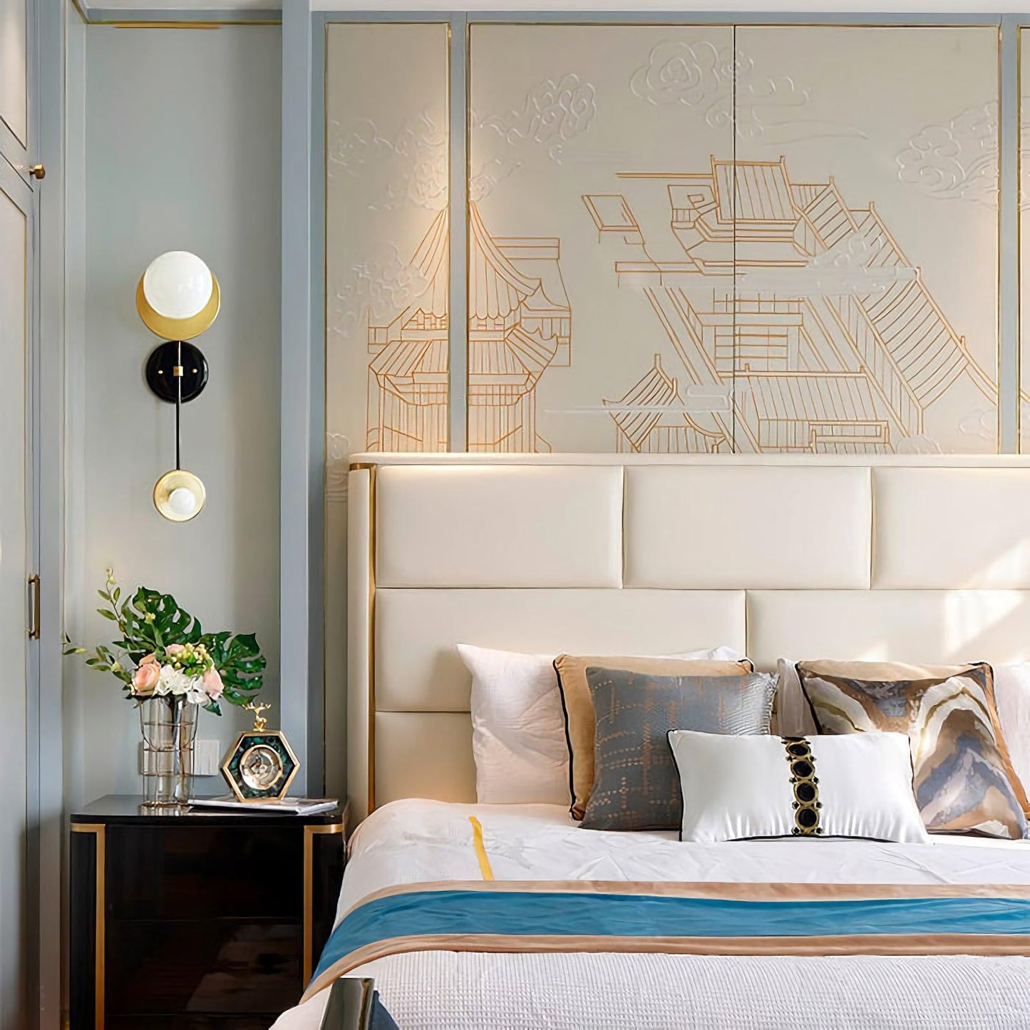Modern Geometric Composition Sconce