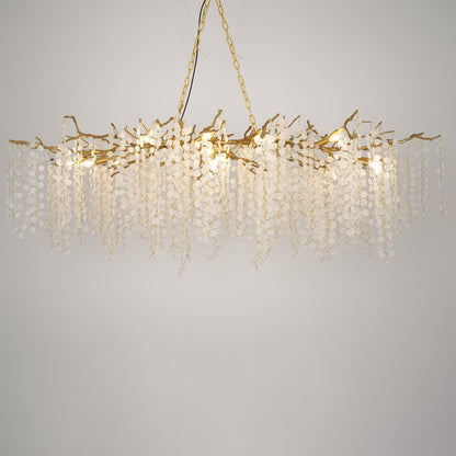 Shiro Noda Crystal Pendant Chandelier
