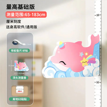 Magnetic 3D Growth Height Chart Wall Sticker for Kids