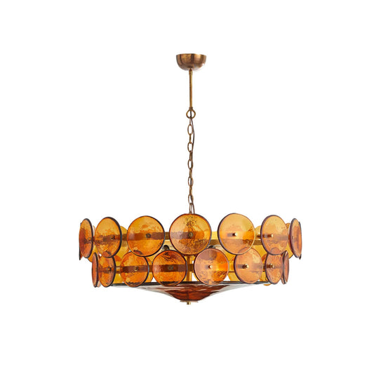 Luxe Solaris Murano Disc Chandelier