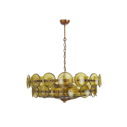 Luxe Solaris Murano Disc Chandelier