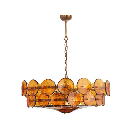 Luxe Solaris Murano Disc Chandelier