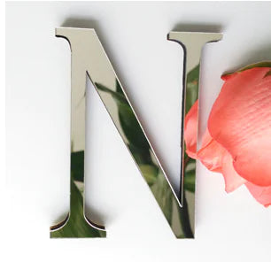 3D Acrylic Mirror Letter Wall Stickers for Decor