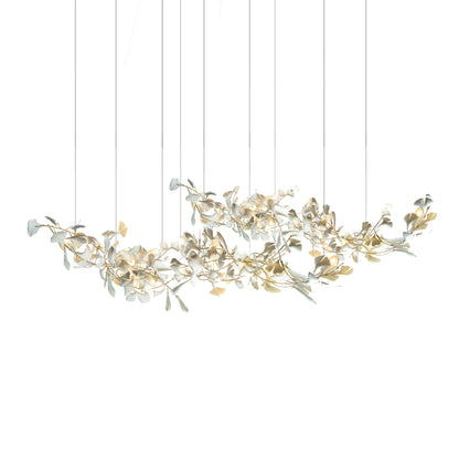 Double Layer Combination Gingko Chandelier
