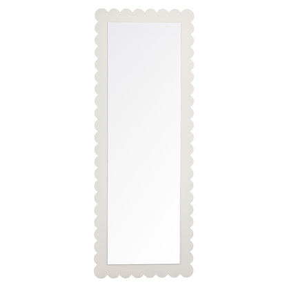 Emmeline Scalloped Rectangle Floor Mirror by Modway