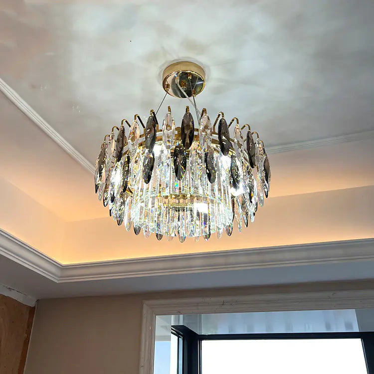 Elegant LED Crystal Chandelier - Contemporary Living Decor