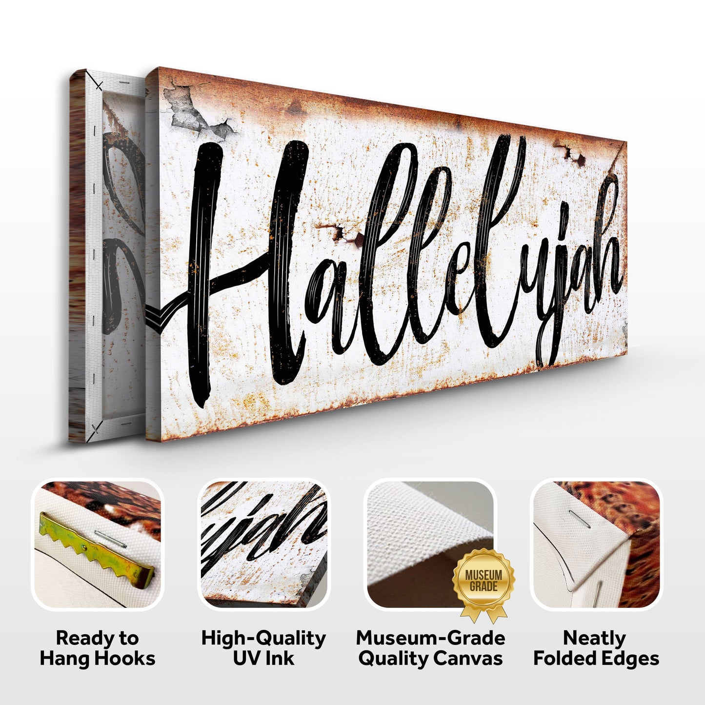 Hallelujah Rustic Edition Sign
