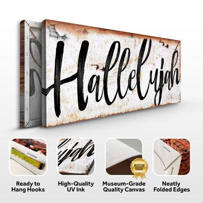 Hallelujah Rustic Edition Sign