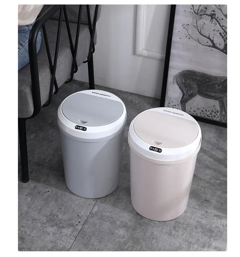 Smart 12L Trash Can for Office and Home Use