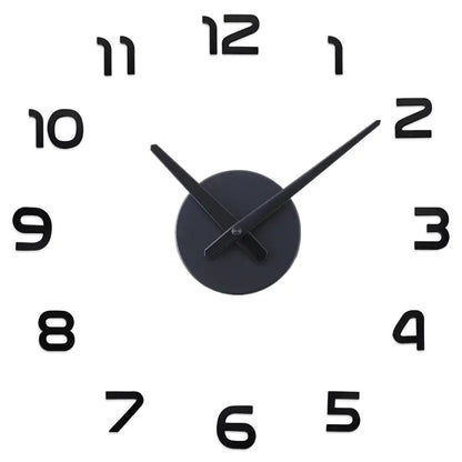 Creative 3D Acrylic DIY Wall Clock for Living Room