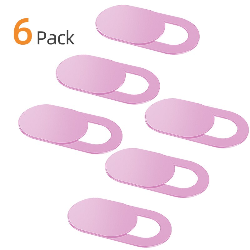 6Pcs/lot  WebCam Cover Shutter Magnet Slider Plastic For iPhone Web Laptop PC For iPad Tablet Camera Mobile Phone Privacy Sticker