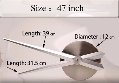 3D Mirror-Effect Wall Clock