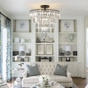 Black Crystal Grandeur Chandelier - Modern Luxury for Home