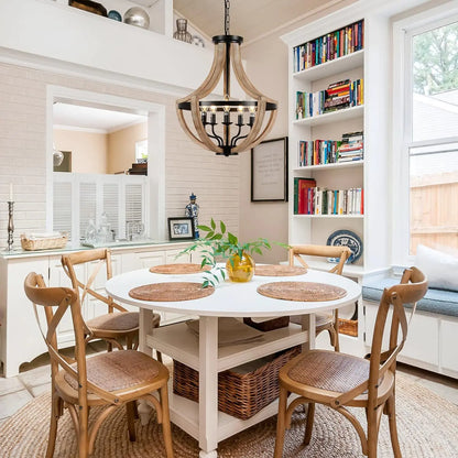 Adjustable Solid Wood Chandelier - Welfel