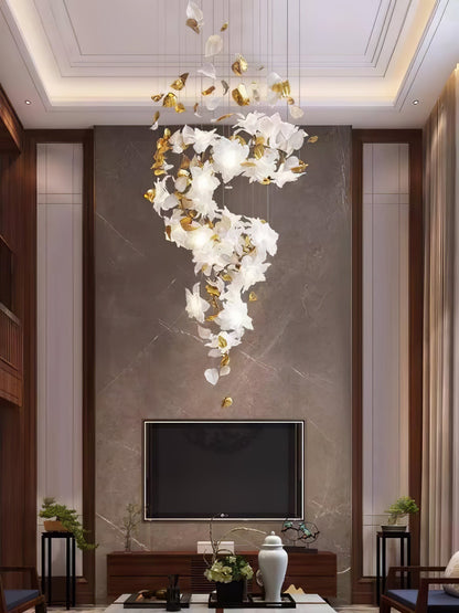 Artisan Fluttering Flying Flower Chandelier