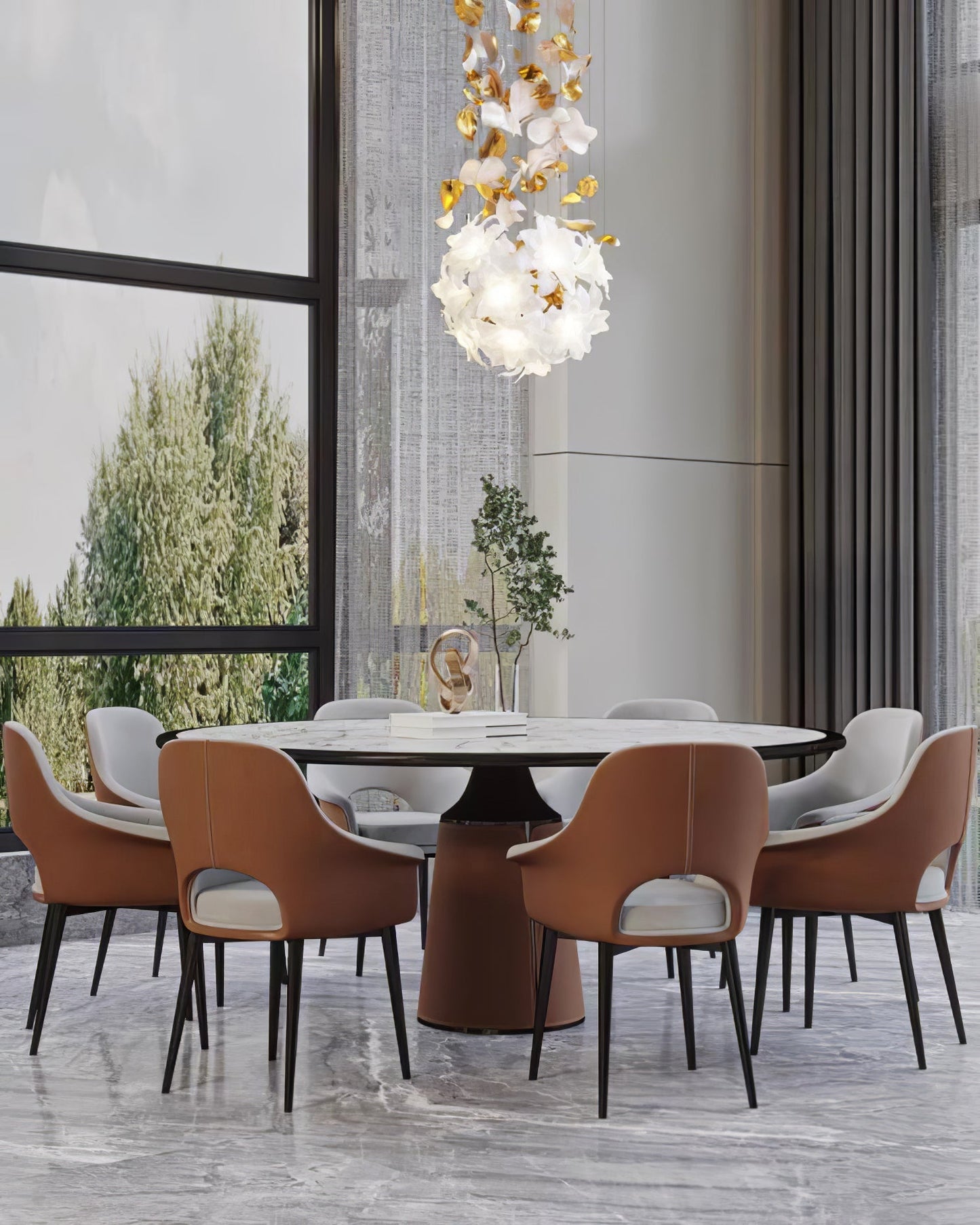 Artisan Fluttering Flying Flower Chandelier