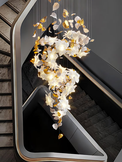 Artisan Fluttering Flying Flower Chandelier
