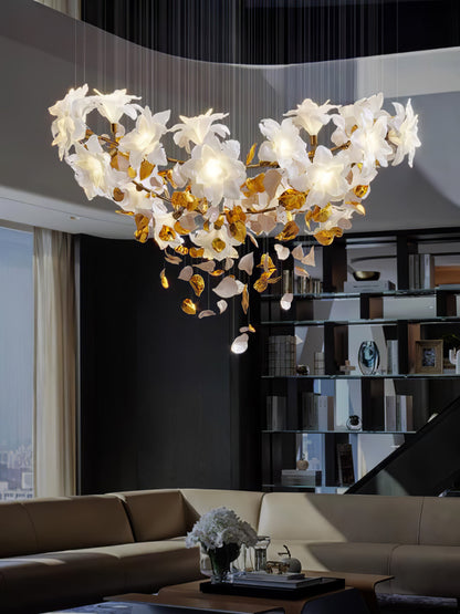 Artisan Fluttering Flying Flower Chandelier