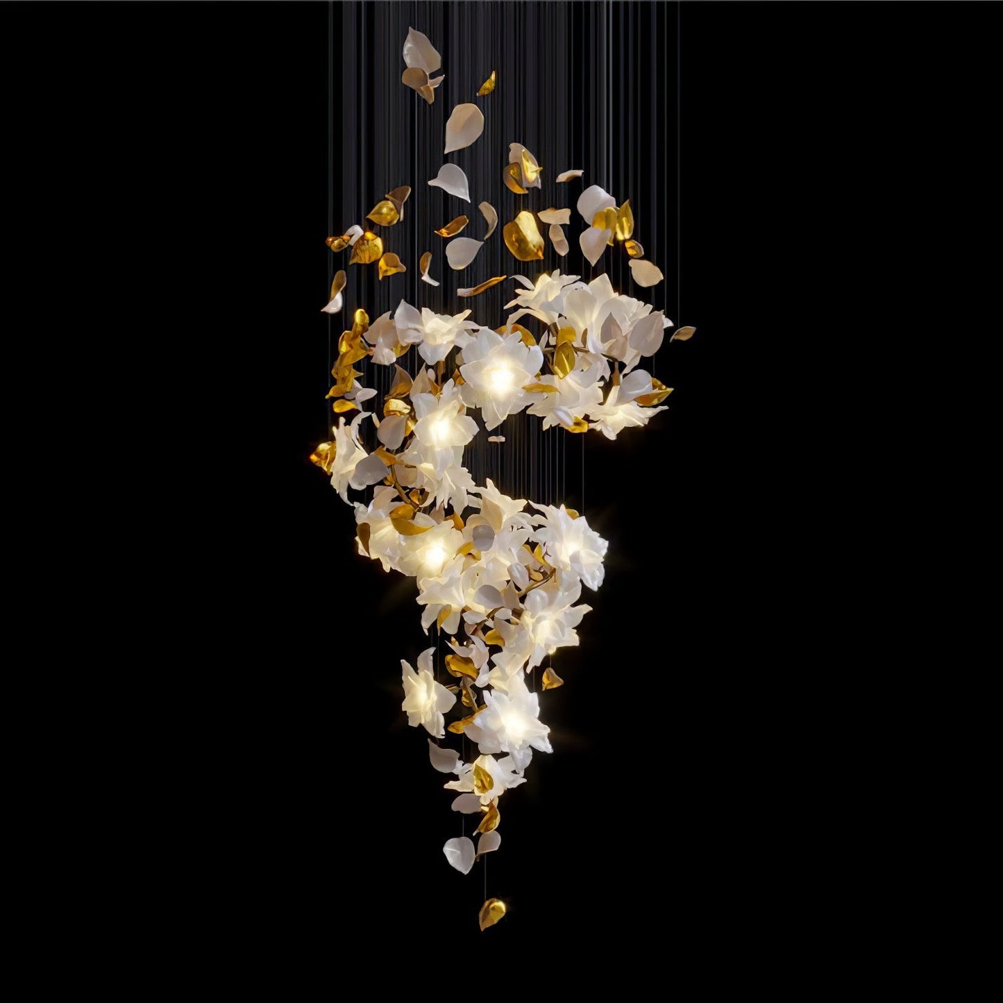 Artisan Fluttering Flying Flower Chandelier