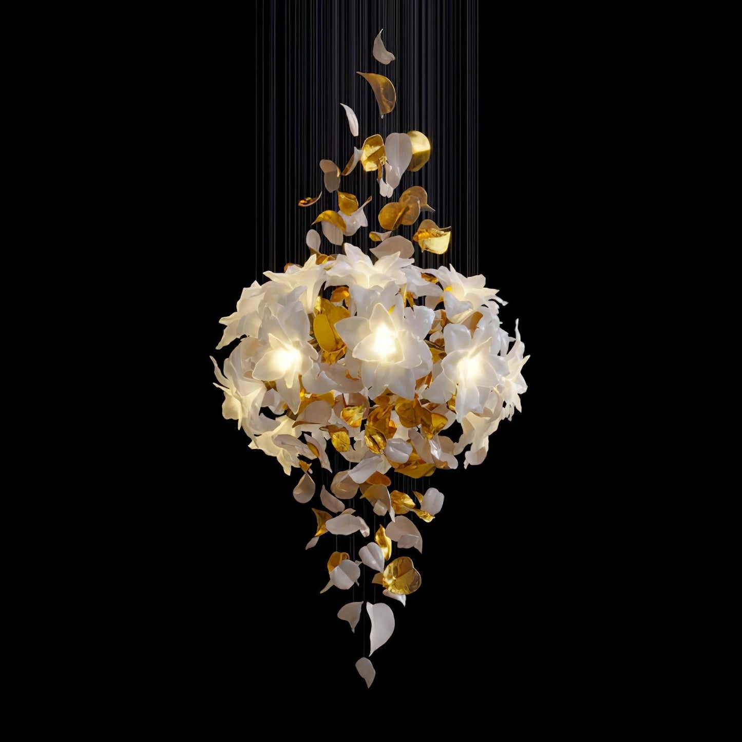 Artisan Fluttering Flying Flower Chandelier