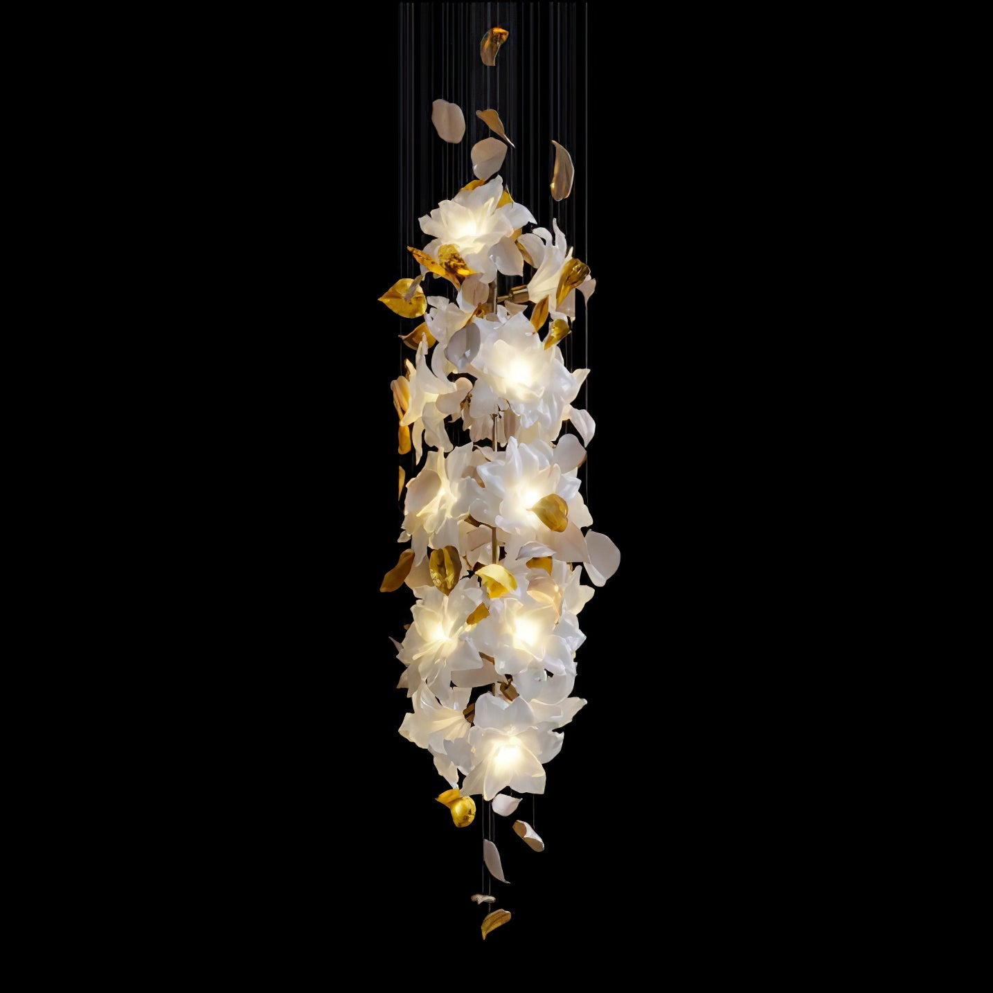 Artisan Fluttering Flying Flower Chandelier