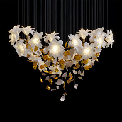 Artisan Fluttering Flying Flower Chandelier