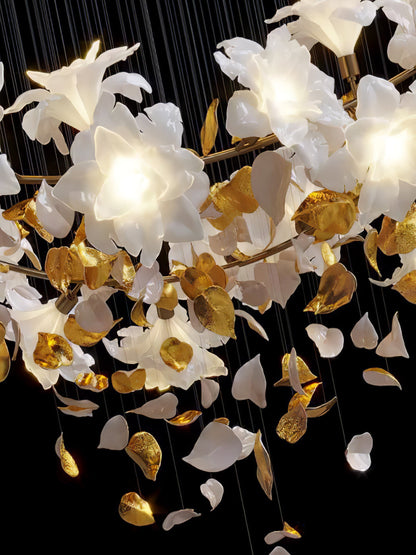 Artisan Fluttering Flying Flower Chandelier