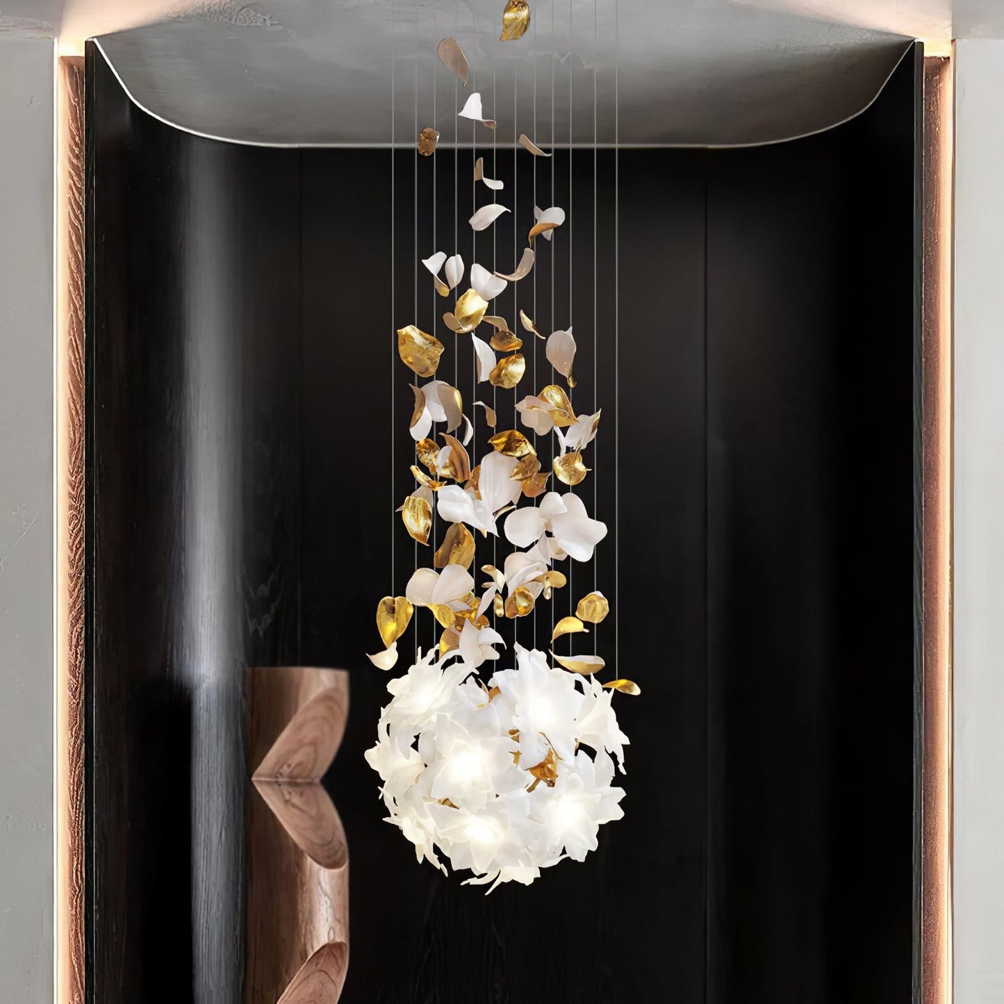 Artisan Fluttering Flying Flower Chandelier