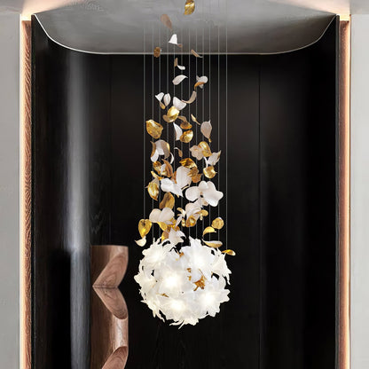 Artisan Fluttering Flying Flower Chandelier