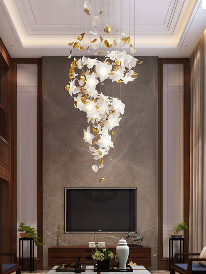 Artisan Fluttering Flying Flower Chandelier