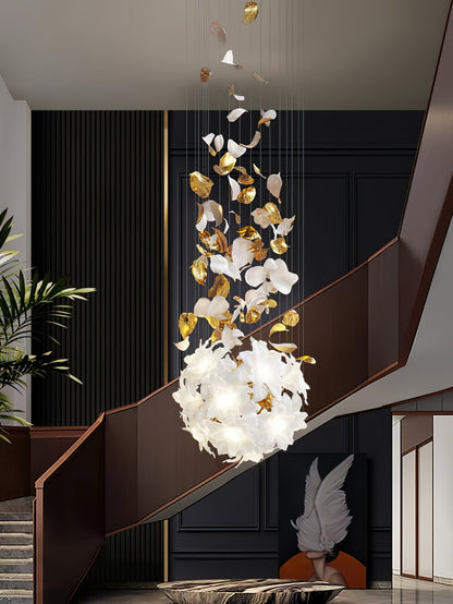 Artisan Fluttering Flying Flower Chandelier
