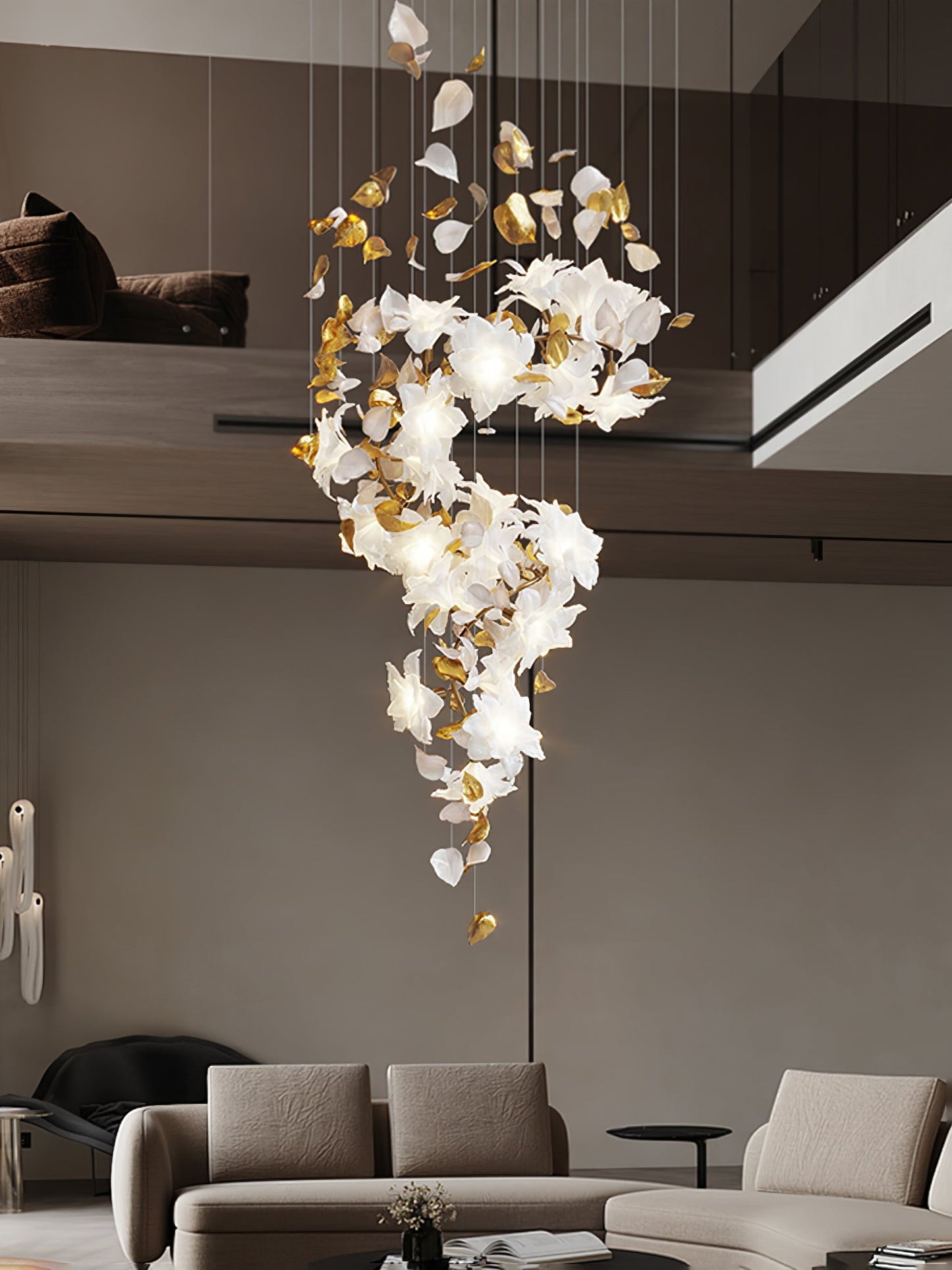 Artisan Fluttering Flying Flower Chandelier
