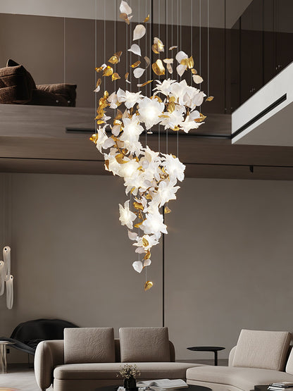 Artisan Fluttering Flying Flower Chandelier