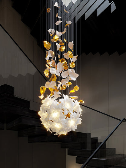 Artisan Fluttering Flying Flower Chandelier