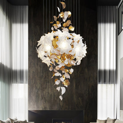 Artisan Fluttering Flying Flower Chandelier