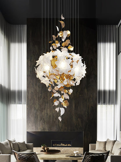 Artisan Fluttering Flying Flower Chandelier