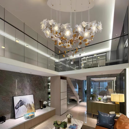 Artisan Fluttering Flying Flower Chandelier