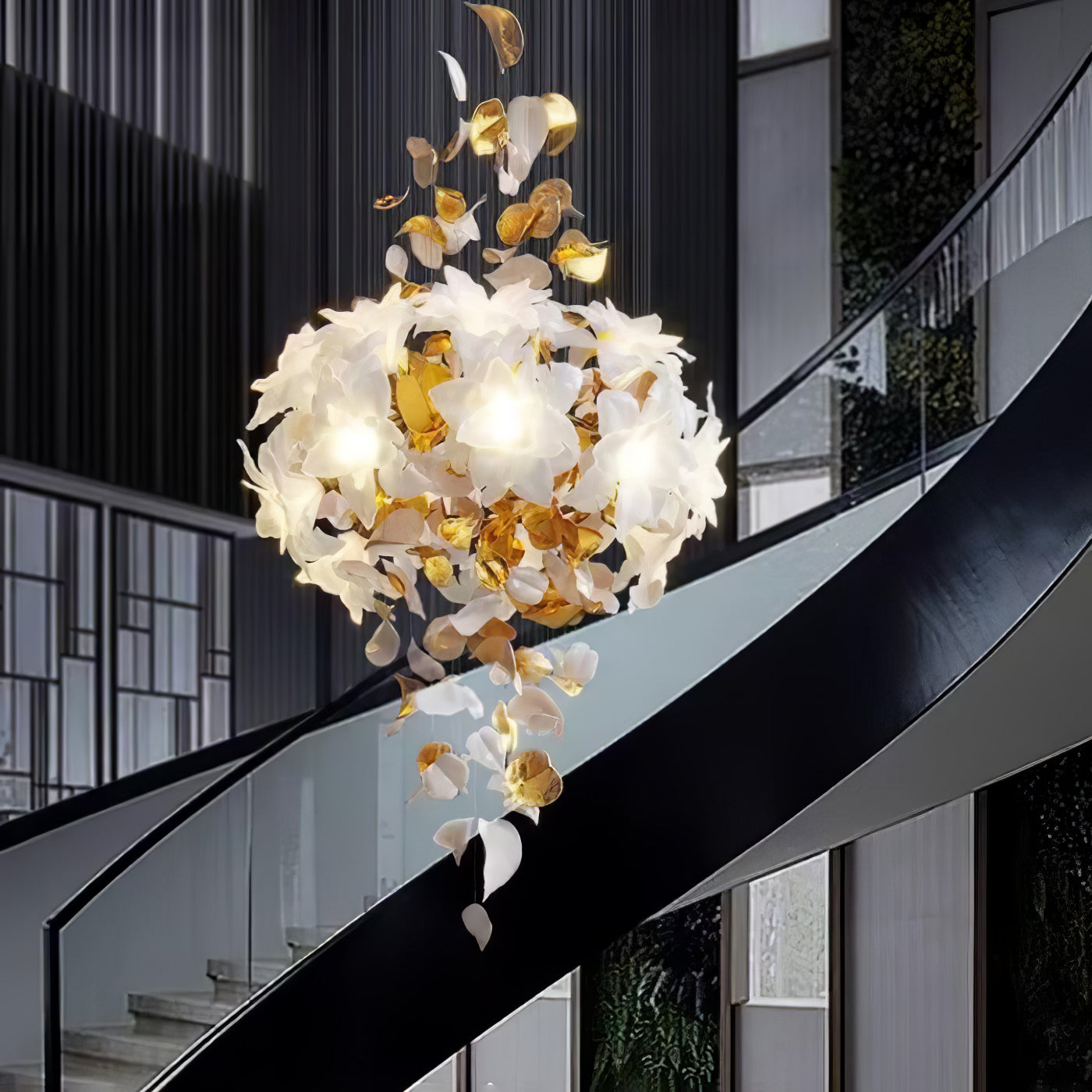 Artisan Fluttering Flying Flower Chandelier