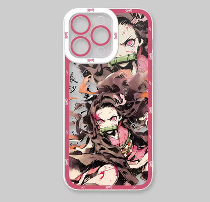 Demon Slayer Phone Case For iPhone 16 15 14 13 12 11 Pro Max X XR XS 7 8 Plus