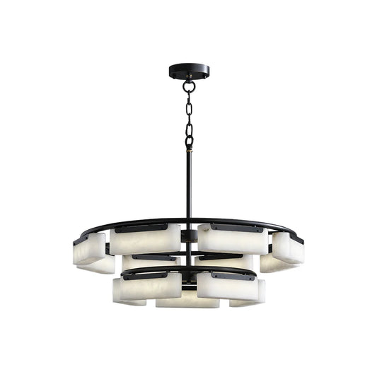 Alabaster Harmony Rectangle Chandelier