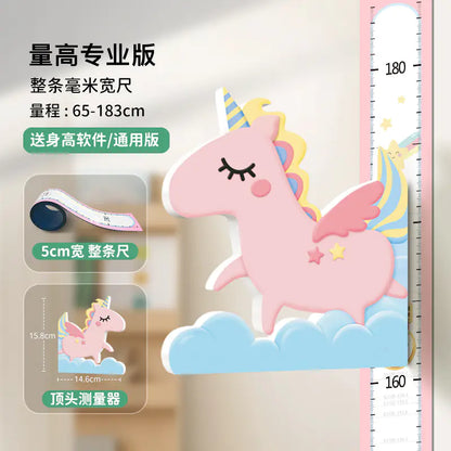 Magnetic 3D Growth Height Chart Wall Sticker for Kids